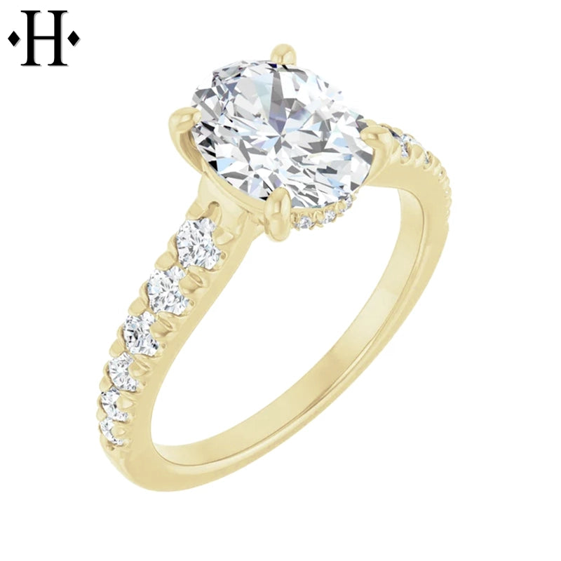 2.07ctw Oval Cut Lab Grown Diamond Ring