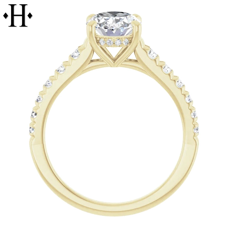 2.07ctw Oval Cut Lab Grown Diamond Ring