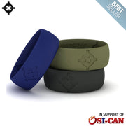 Silicone Wedding Rings (3-Pack)