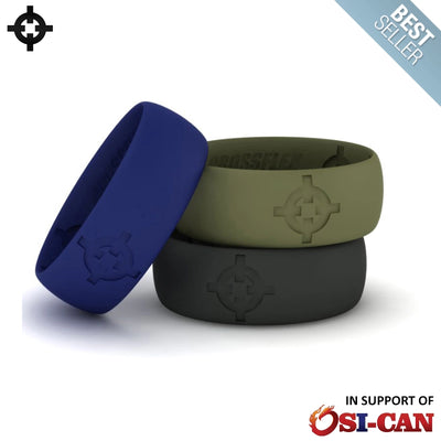 Silicone Wedding Rings (3-Pack)