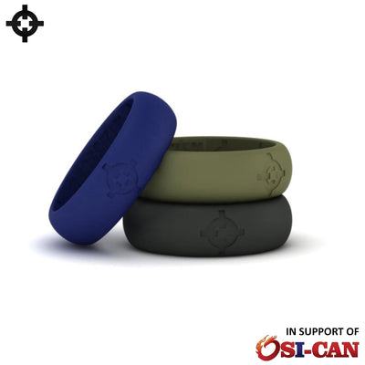 Silicone Wedding Rings (3-Pack)