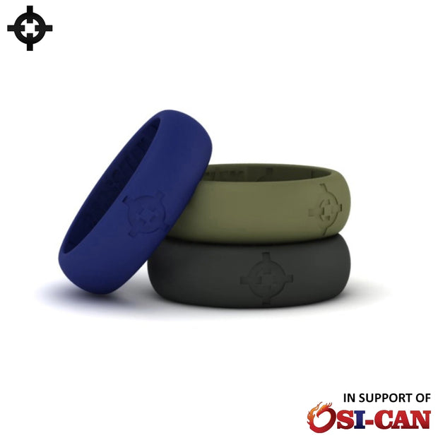 Silicone Wedding Rings (3-Pack)