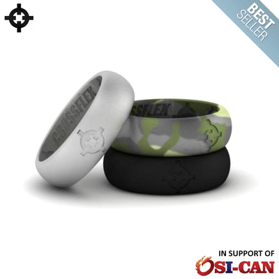 Silicone Wedding Rings (3-Pack)