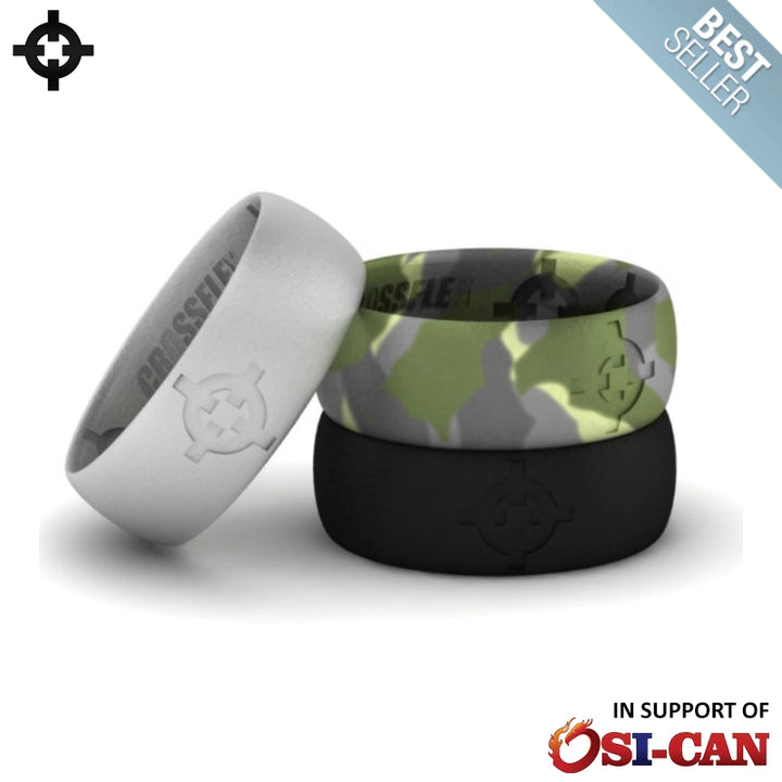 Silicone Wedding Rings (3-Pack)