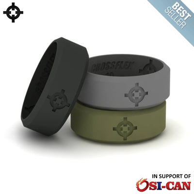 Silicone Wedding Rings (3-Pack)