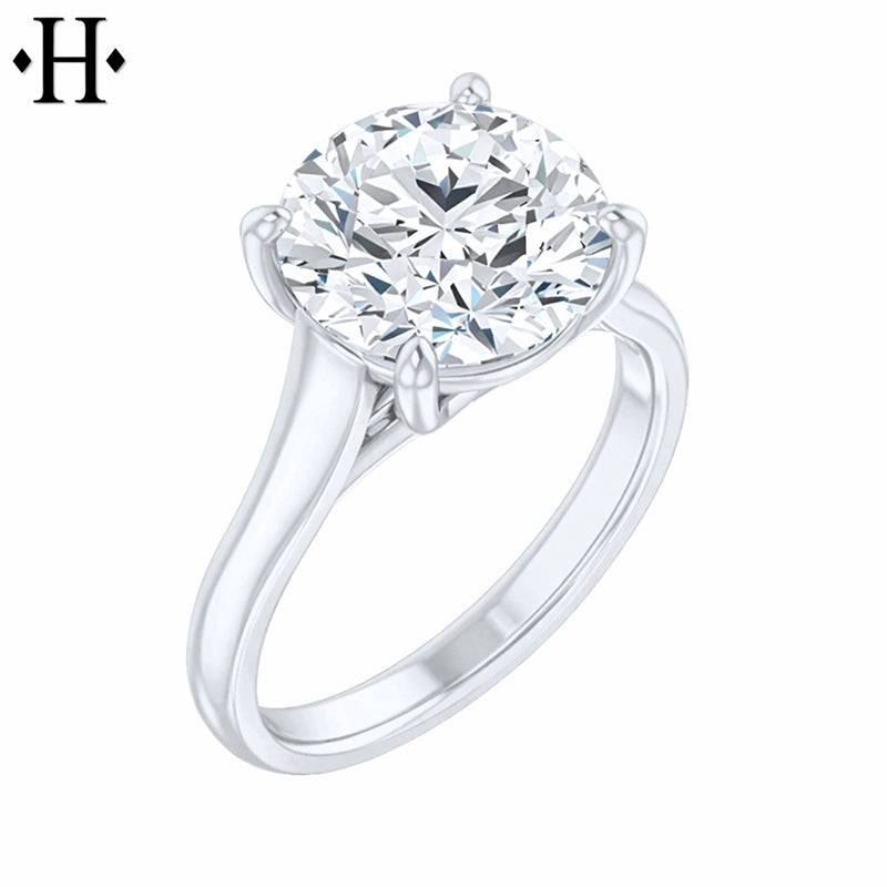 5.08ctw Round Cut Lab Grown Diamond Ring