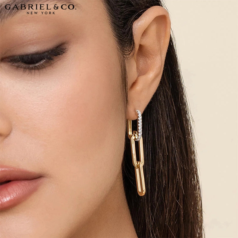 Natural Diamond Drop Earrings