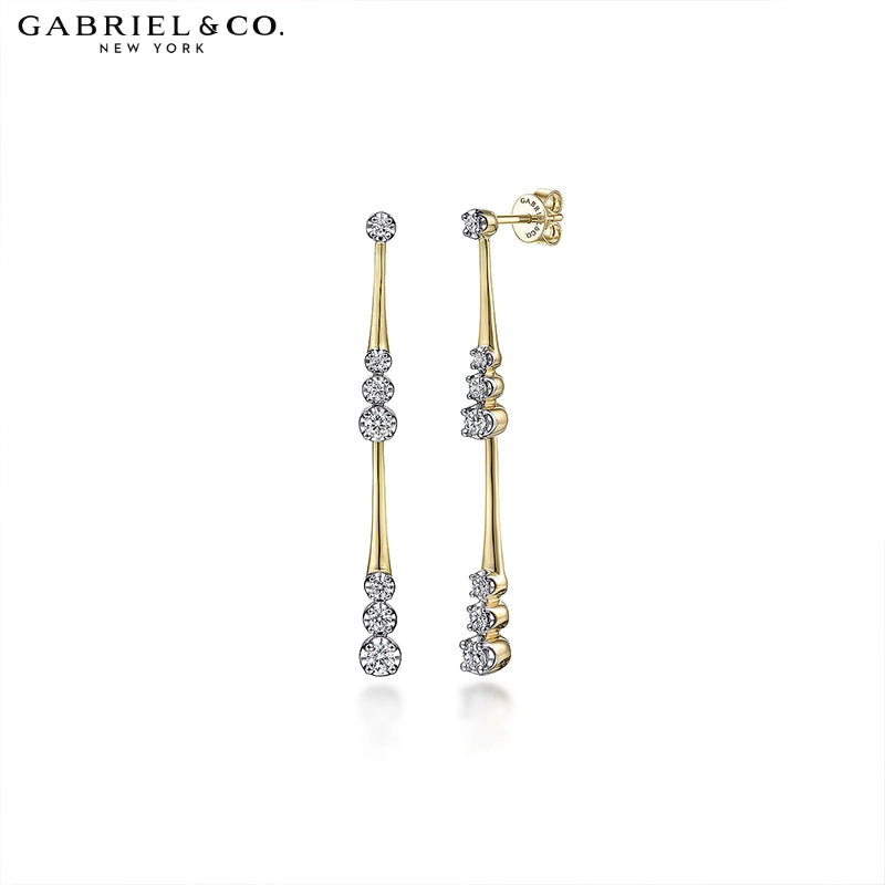 Natural Diamond Drop Earrings