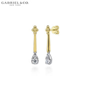 Natural Diamond Drop Earrings