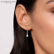 Natural Diamond Drop Earrings