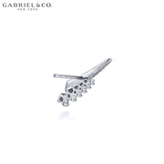 Natural Diamond Climber Earrings