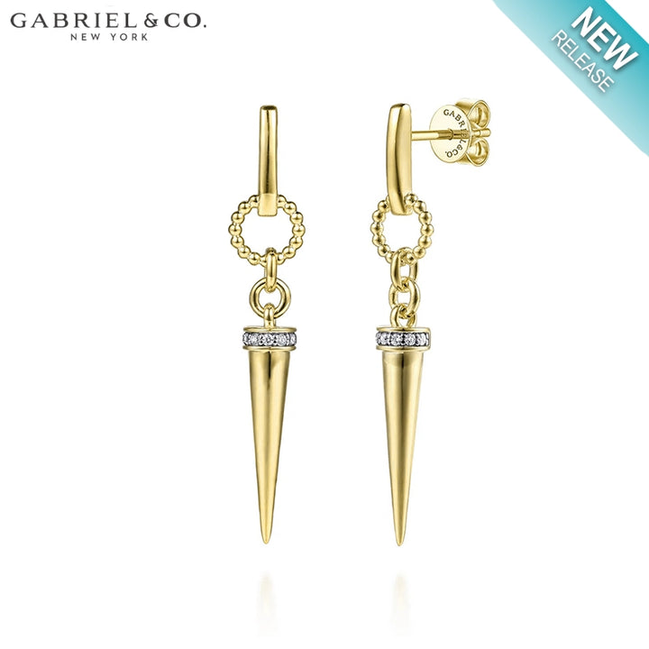 Natural Diamond Drop Earrings