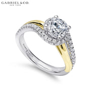 0.75ctr-1.25 Round Cut Lab Grown Diamond Ring