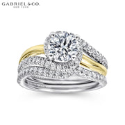 0.75ctr-1.25 Round Cut Lab Grown Diamond Ring
