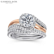 0.75ctr-1.25 Round Cut Lab Grown Diamond Ring