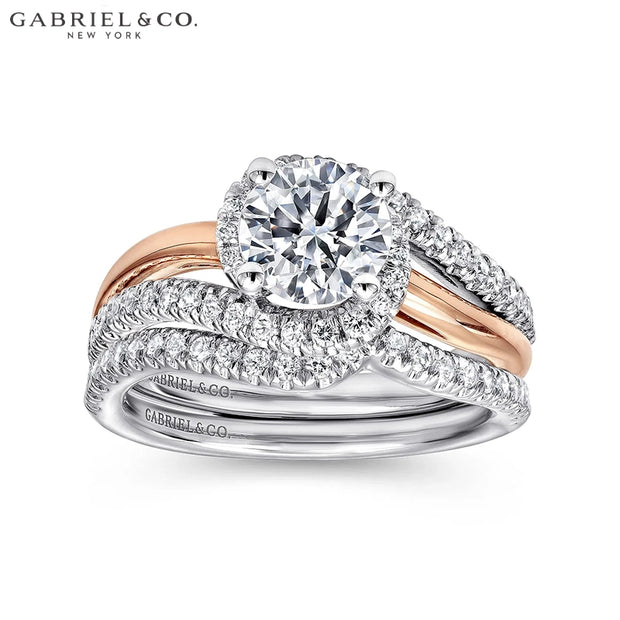 0.75ctr-1.25 Round Cut Lab Grown Diamond Ring