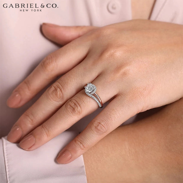 0.75ctr-1.25 Round Cut Lab Grown Diamond Ring