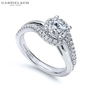 0.75ctr-1.25 Round Cut Lab Grown Diamond Ring