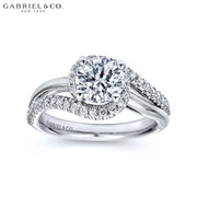 0.75ctr-1.25 Round Cut Lab Grown Diamond Ring