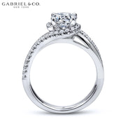 0.75ctr-1.25 Round Cut Lab Grown Diamond Ring