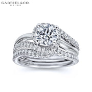 0.75ctr-1.25 Round Cut Lab Grown Diamond Ring