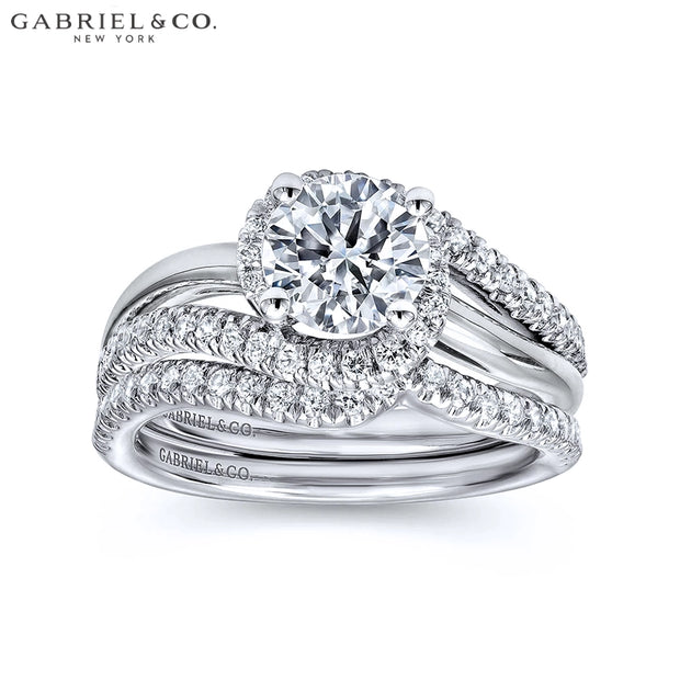 0.75ctr-1.25 Round Cut Lab Grown Diamond Ring