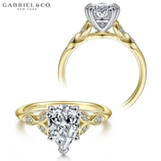 1.67ctw Pear Cut Lab Grown Diamond Ring