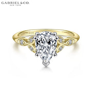 1.67ctw Pear Cut Lab Grown Diamond Ring