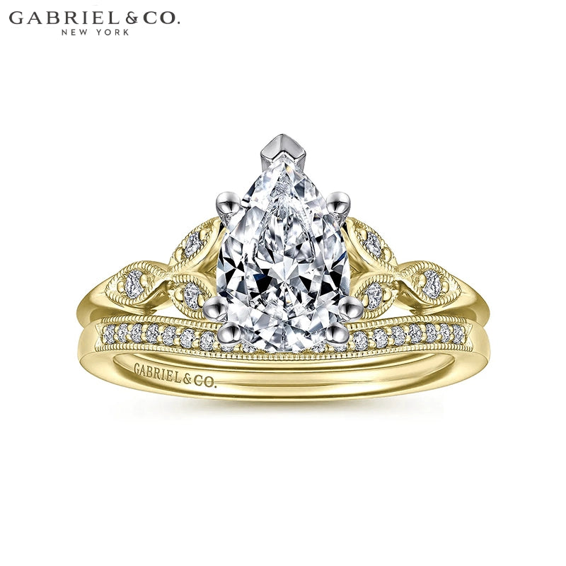 1.67ctw Pear Cut Lab Grown Diamond Ring