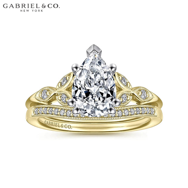1.67ctw Pear Cut Lab Grown Diamond Ring