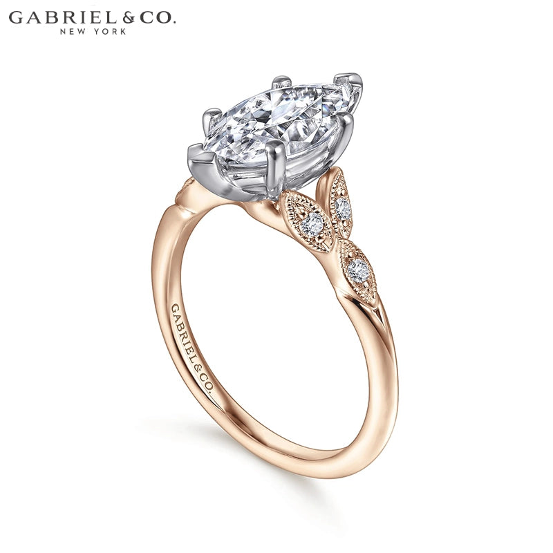 1.00ctr-2.50ctr Marquise Cut Lab Grown Diamond Ring