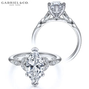 1.64ctw Marquise Cut Lab Grown Diamond Ring