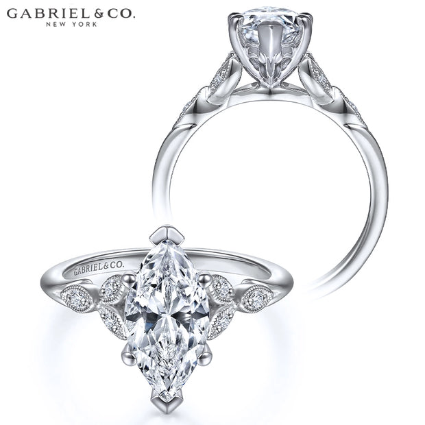 1.64ctw Marquise Cut Lab Grown Diamond Ring