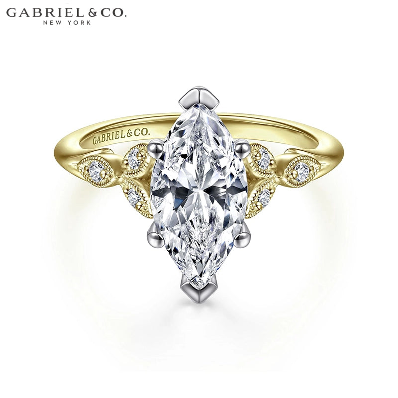 1.00ctr-2.50ctr Marquise Cut Lab Grown Diamond Ring