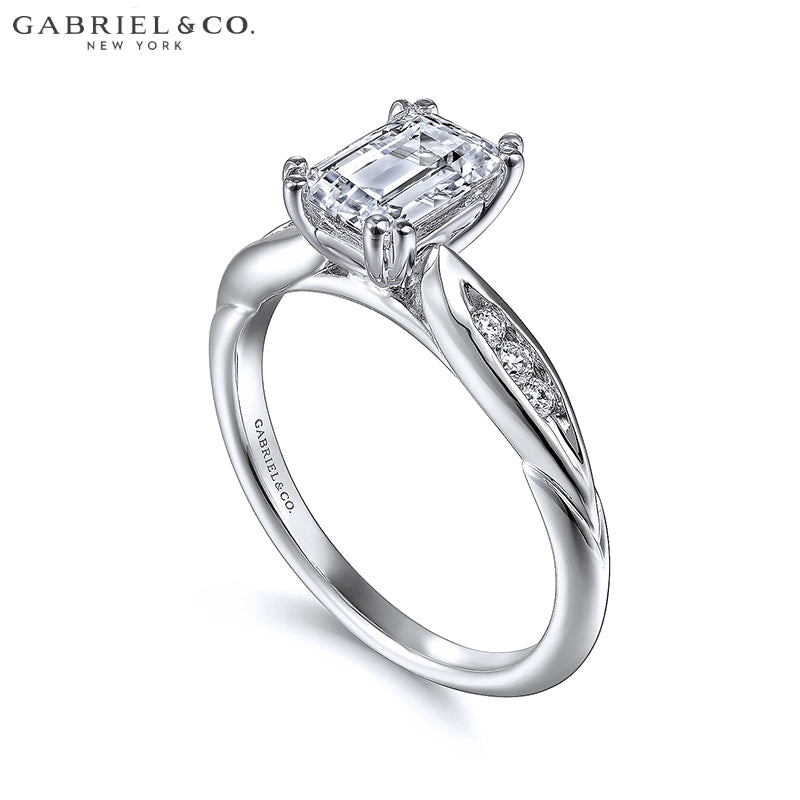 1.10ctw Emerald Cut Lab Grown Diamond Ring