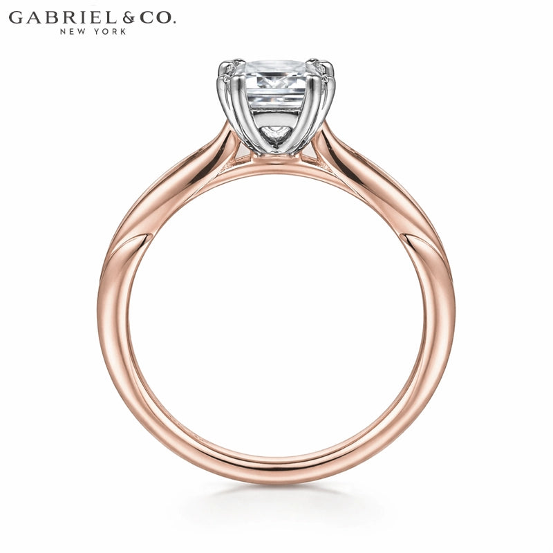 1.00ctr-2.00ctr Emerald Cut Lab Grown Diamond Ring