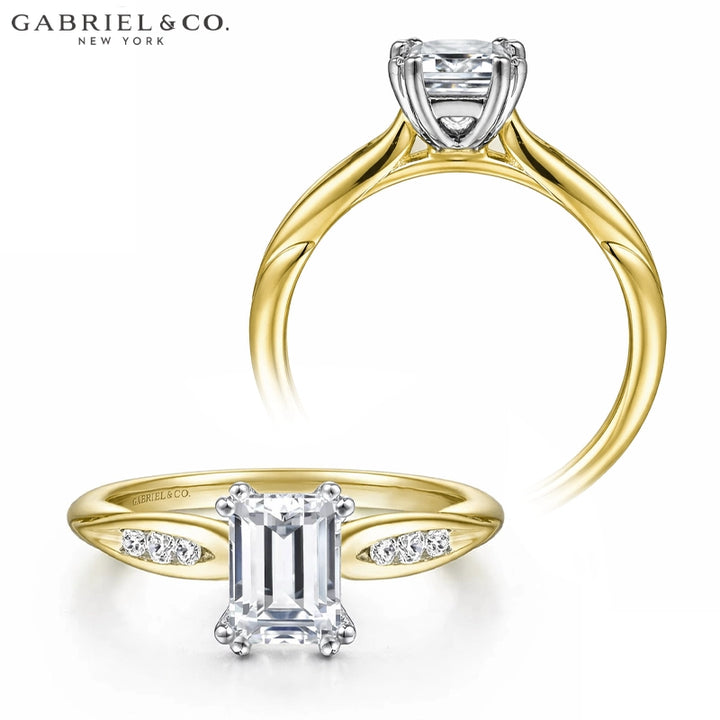 1.00ctr-2.00ctr Emerald Cut Lab Grown Diamond Ring Tailor Made