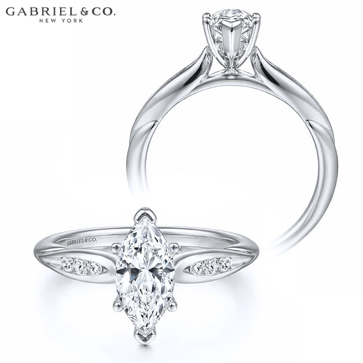 1.00ctr-2.00ctr Marquise Cut Lab Grown Diamond Ring Tailor Made