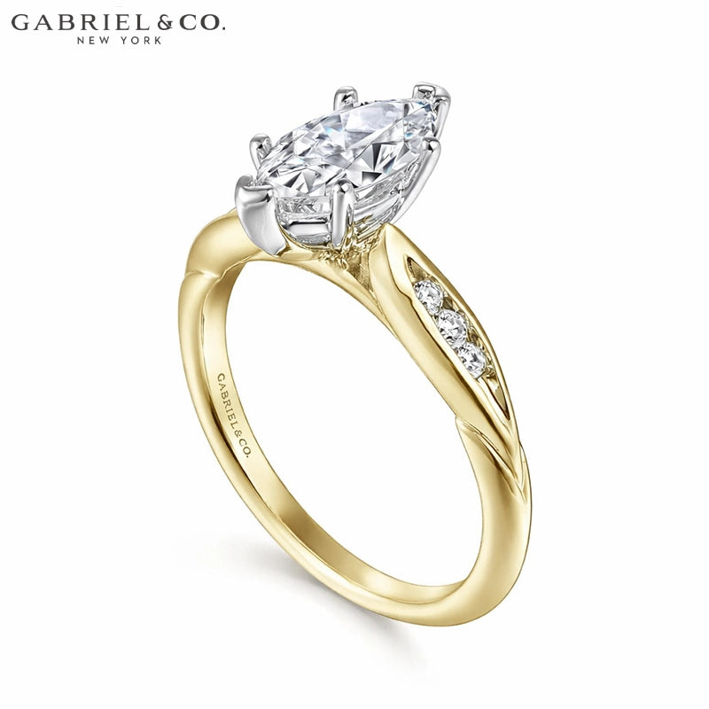 1.00ctr-2.00ctr Marquise Cut Lab Grown Diamond Ring