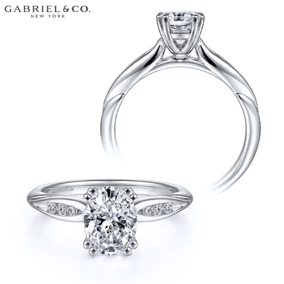1.10ctw Oval Cut Lab Grown Diamond Ring