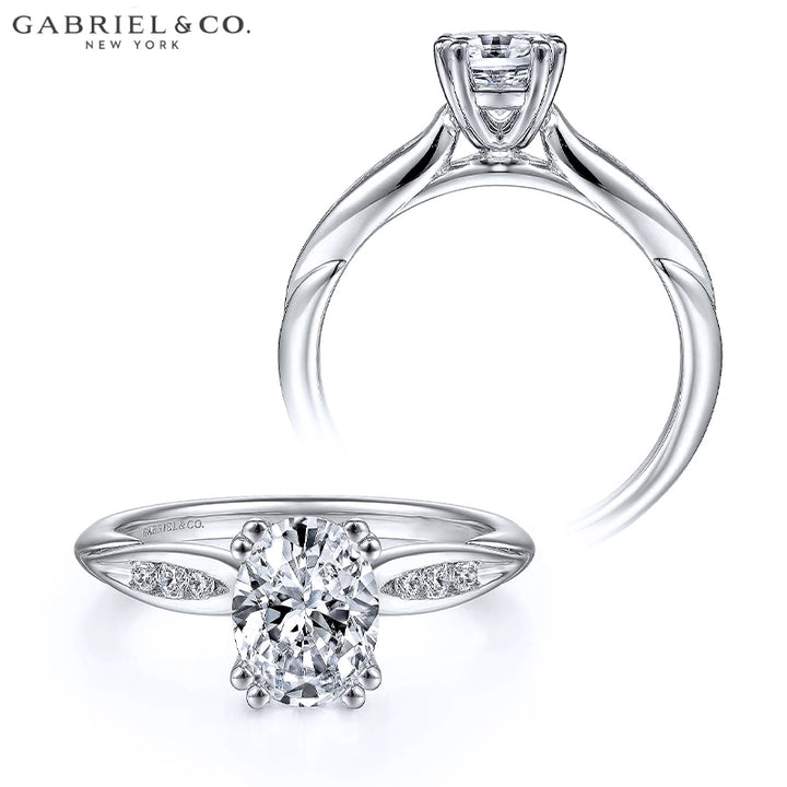 1.10ctw Oval Cut Lab Grown Diamond Ring
