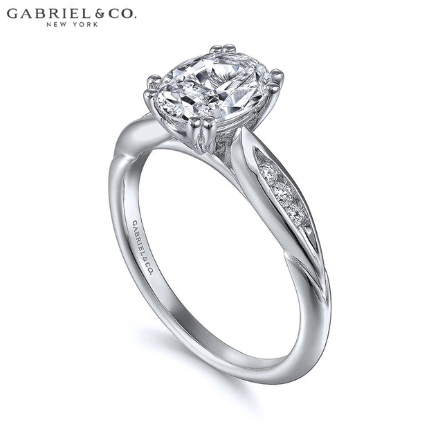 1.10ctw Oval Cut Lab Grown Diamond Ring