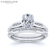 1.10ctw Oval Cut Lab Grown Diamond Ring
