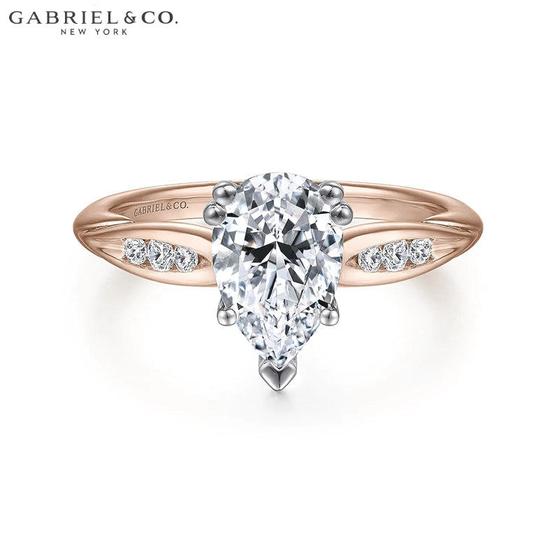 1.00ctr-2.00ctr Pear Cut Lab Grown Diamond Ring