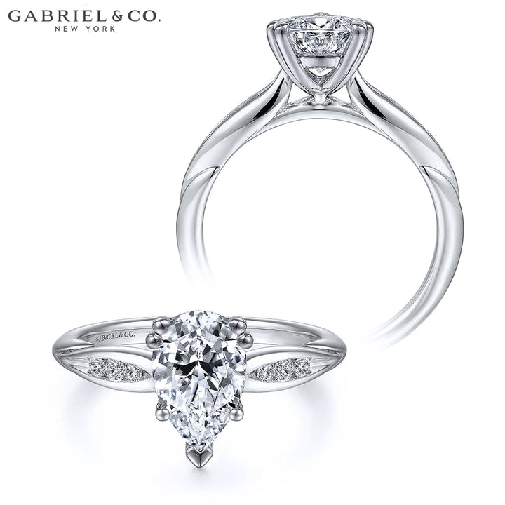2.14ctw Pear Cut Lab Grown Diamond Ring