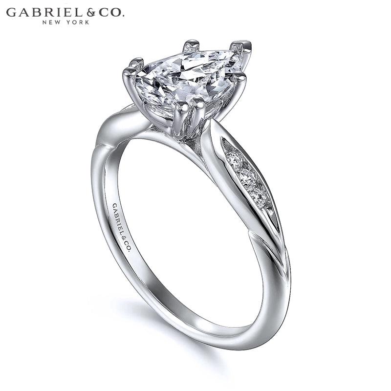 2.14ctw Pear Cut Lab Grown Diamond Ring