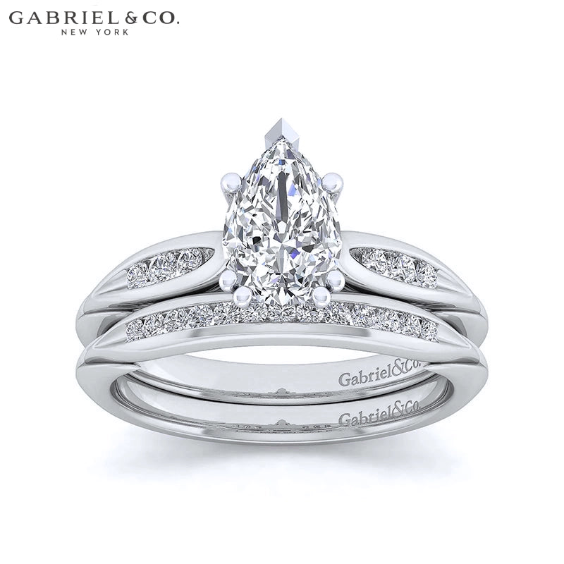 2.14ctw Pear Cut Lab Grown Diamond Ring