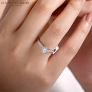 1.00ctw Round Cut Lab Grown Diamond Ring