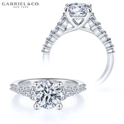 1.50ctr-3.00ctr Round Cut Lab Grown Diamond Ring