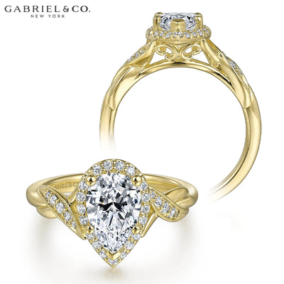 1.19ctw Pear Cut Lab Grown Diamond Ring